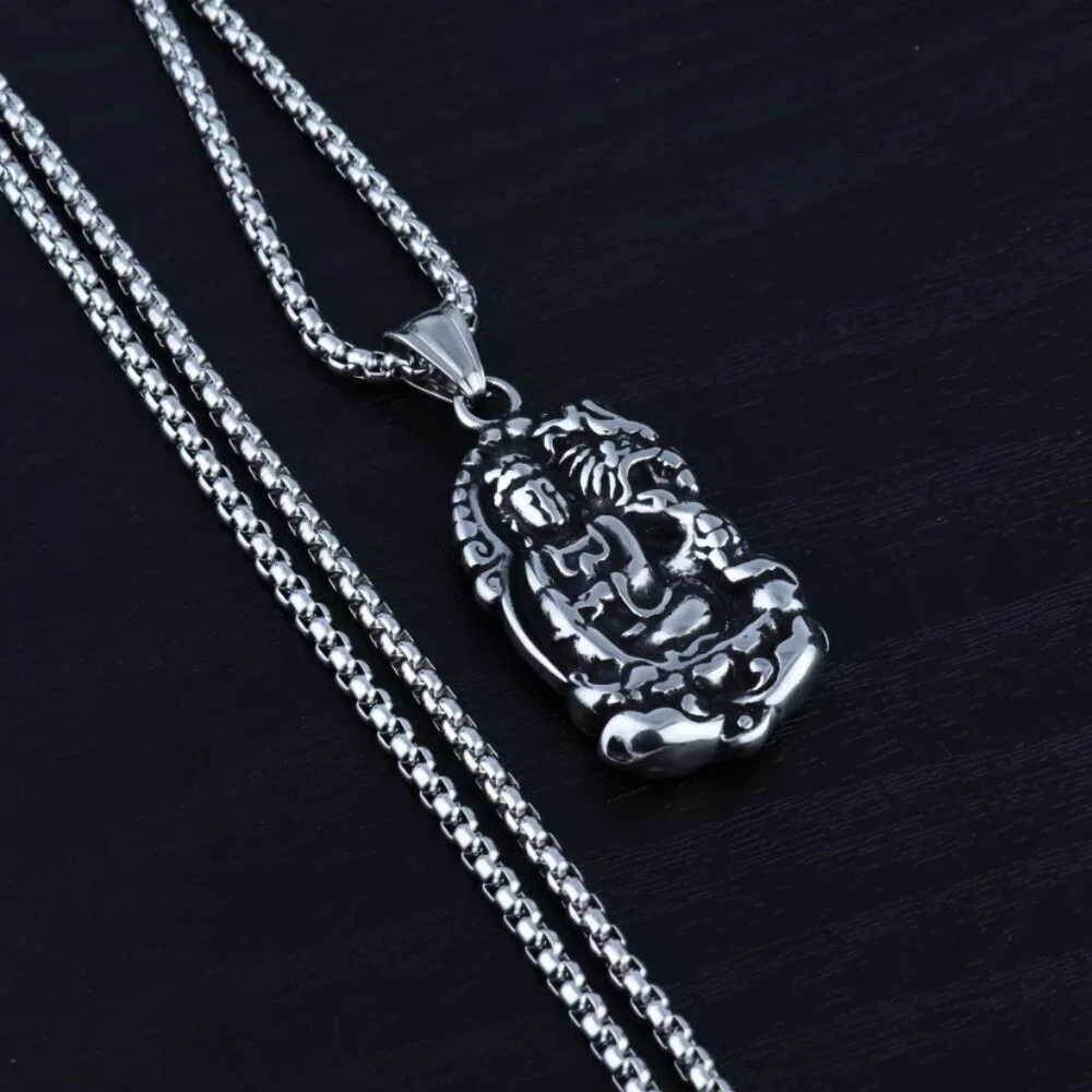 Shakyamuni Buddhist Necklace for Men, BL55590005